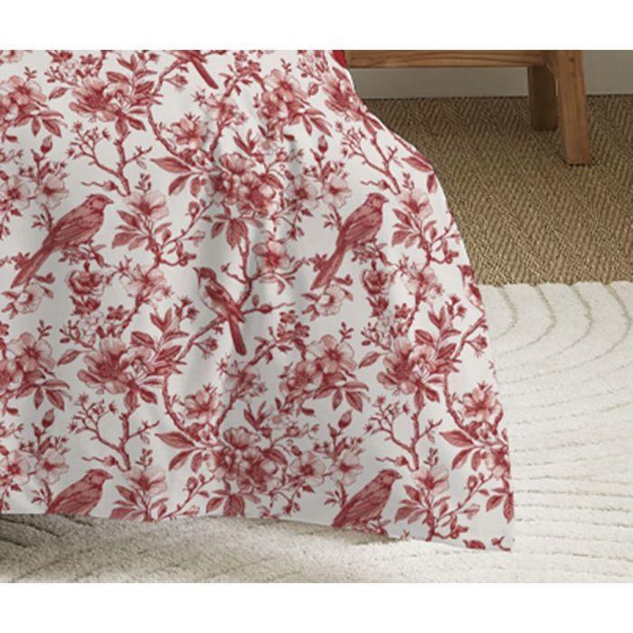 Reversible Duvet Set for Bed 90 X 190 Cm Bérengère Red