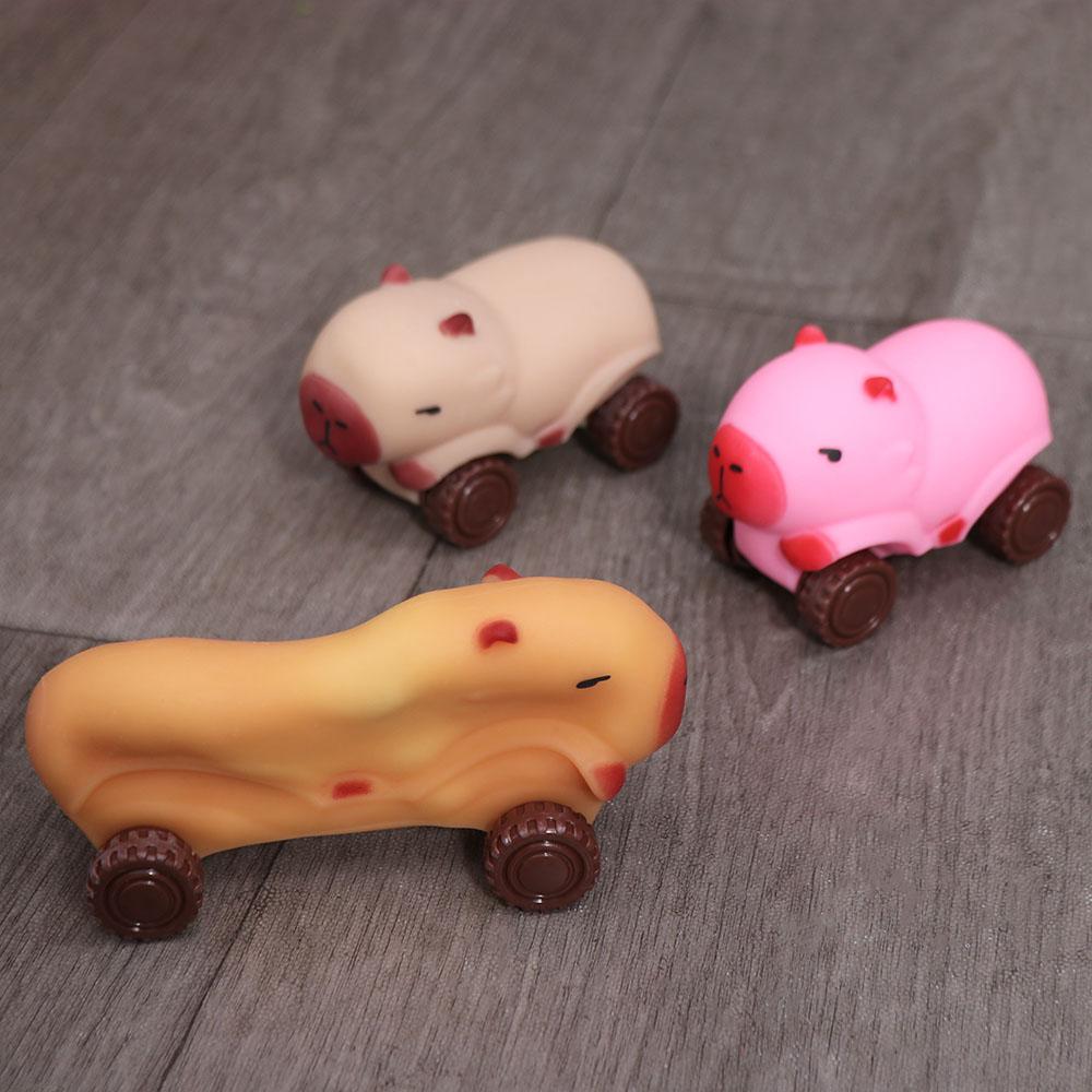 Stretchable Car Capybara Fidget Toy High Elasticity Cute Pinch Toy  Practical Jokes
