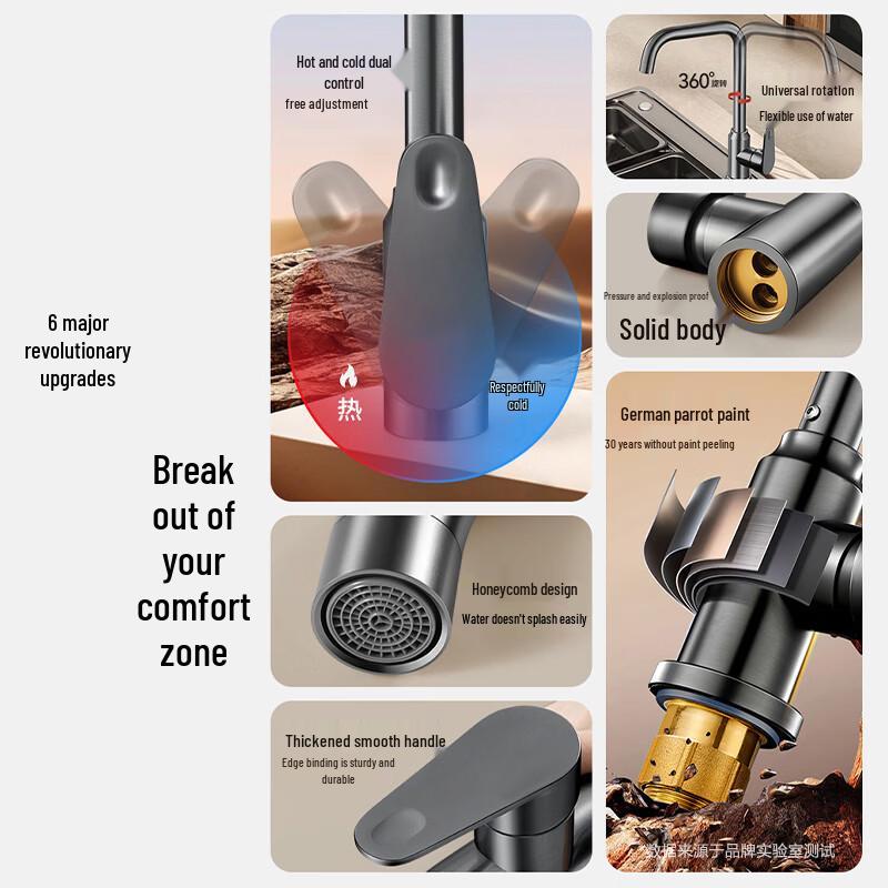 WUZORY German Style Kitchen Faucet