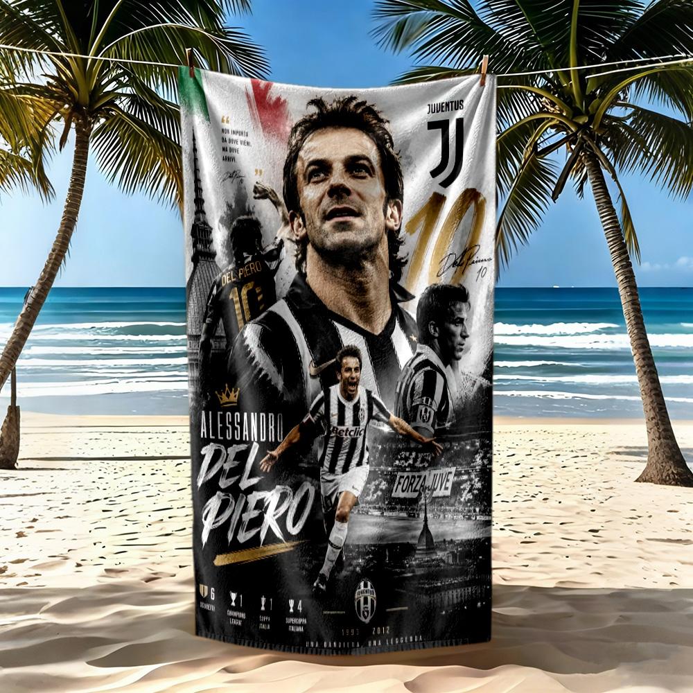 Juventus Beach Towel Super Soft Absorbent Comfortable Lightweight Perfect For Traveling Yoga Camping And Swimming
