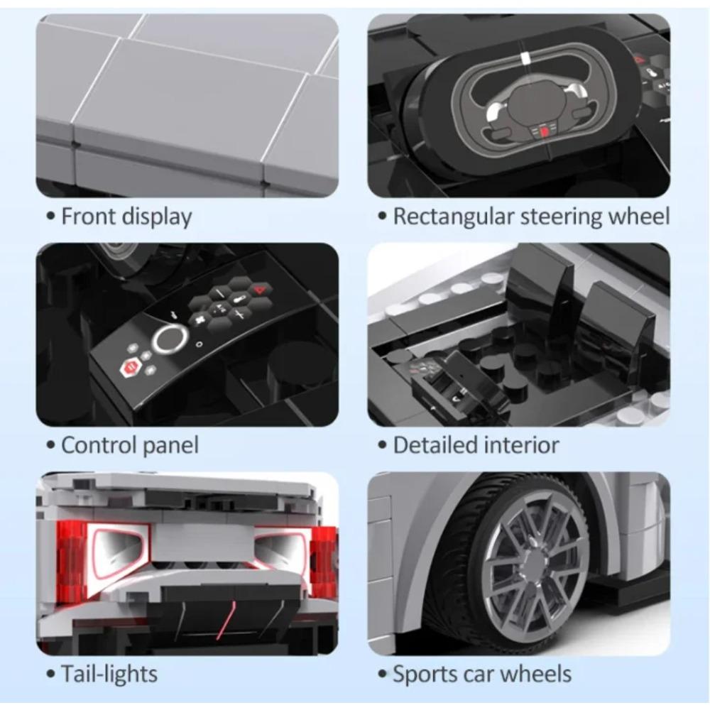 Cada APP Programming Remote Control Sports Car Building Blocks City RC Vehicle Racing Car Bricks Gifts Toys for Boys Children