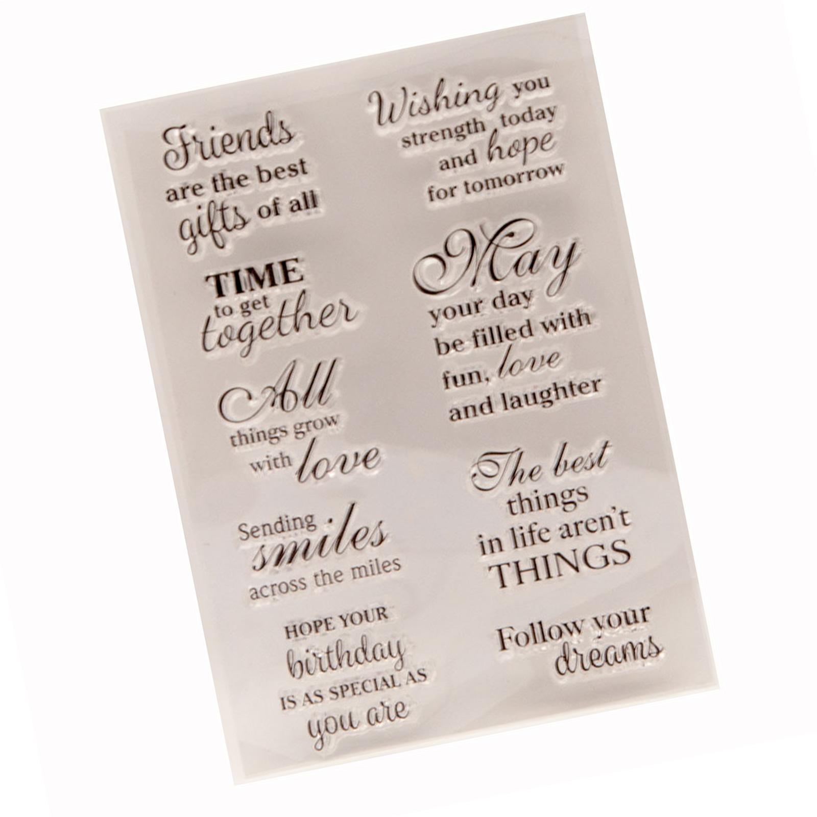 

Благословенные слова Прозрачный силиконовый штамп с рисунком надписи Прозрачный штамп для скрапбукинга Изготовление открыток Украшения фотоальбома