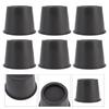 Feet for Furniture, Sofa Pad Riser Mats Mat Pads Non-Skid Furniture   with Anti-Vibration for Table Cabinet Bed -Couch -Stopper 3in Black Round