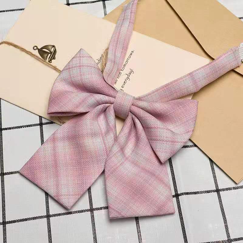 Japanese Academy Style Women's Uniform with Floral Bow Tie