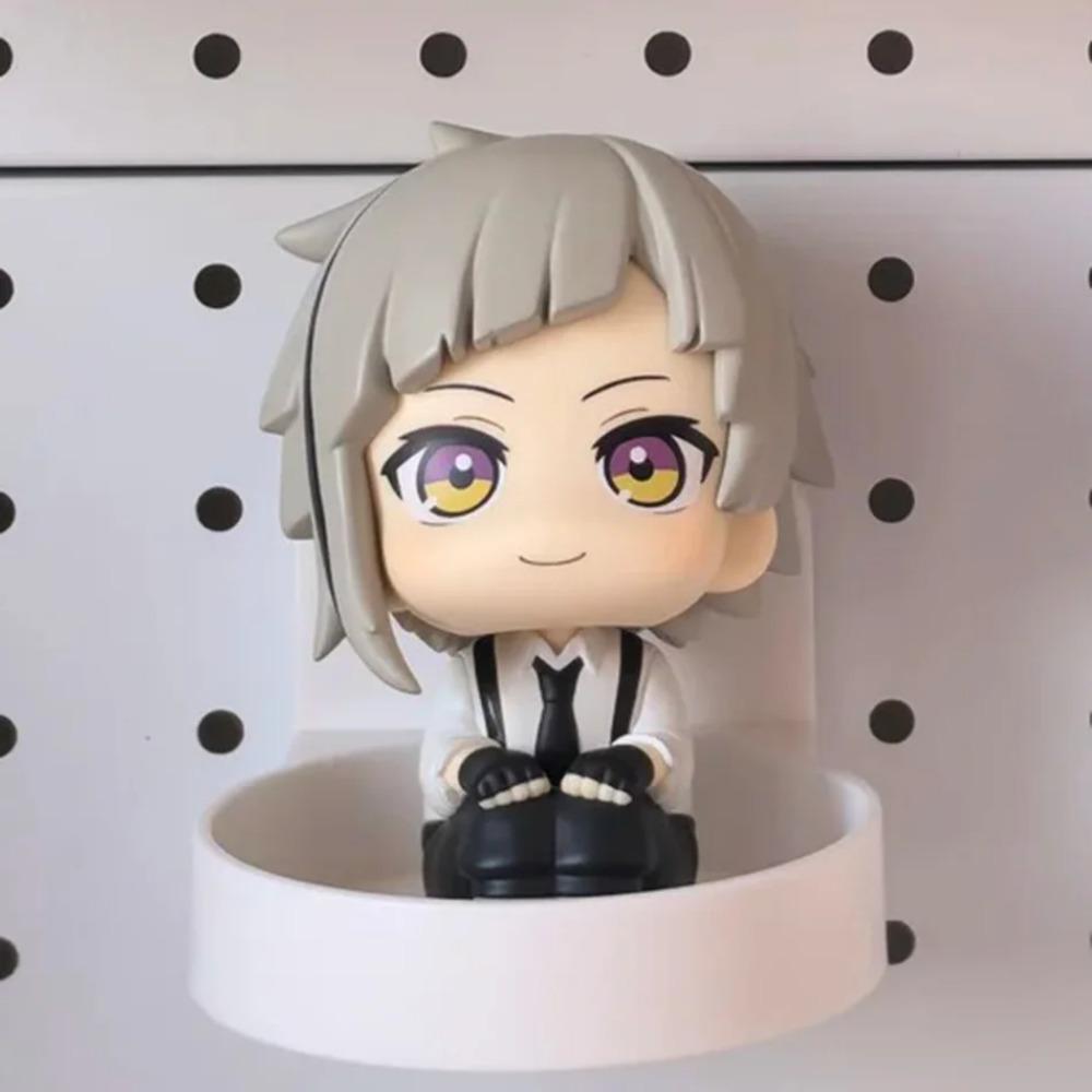 New 10cm Bungou Stray Dogs Anime Figure Look Up Nakajima Atsushi Action Figure Q Version Dazai Osamu Figurine PVC Collection Toy
