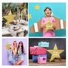 80 Pcs Gold Stars Cutouts Double Printed Paper 6 Inches Paper Star Decorations Glitter Star Confetti Cutouts Cardboard