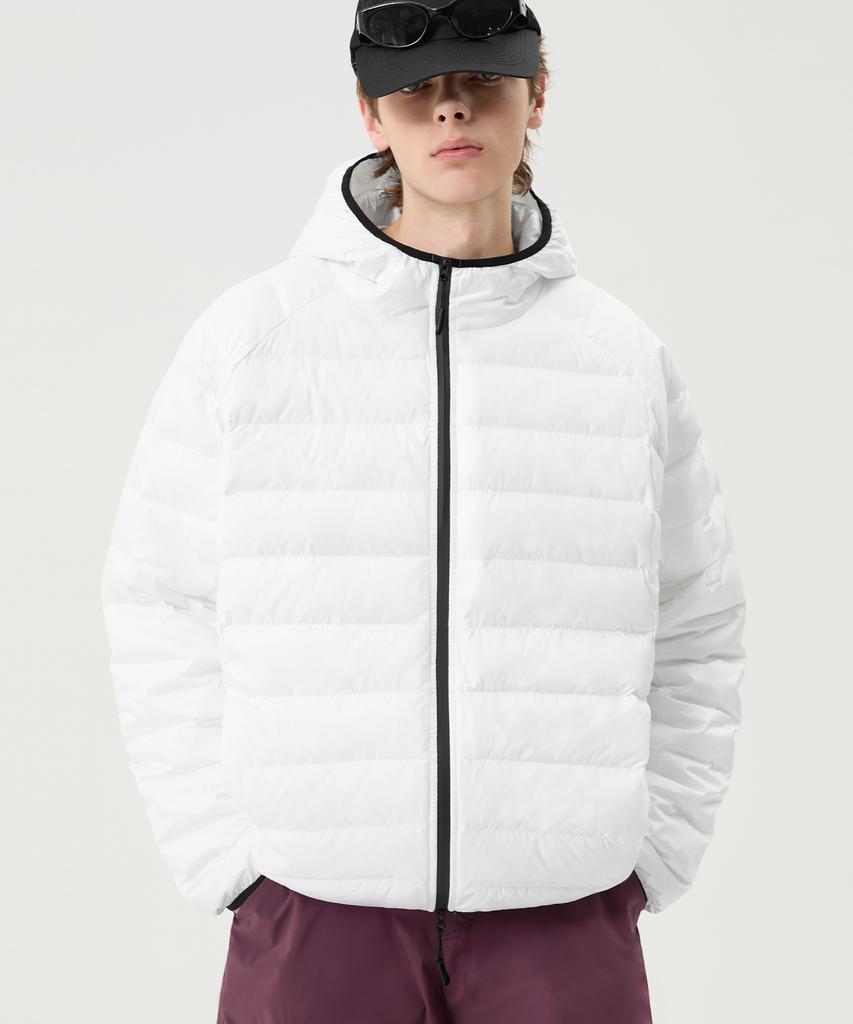 Trillion Light Hoodie Padded Jacket_White