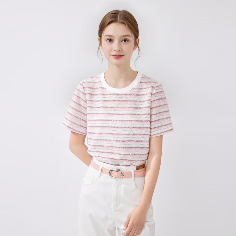 Women's Commuter Striped Short Sleeve T-Shirt