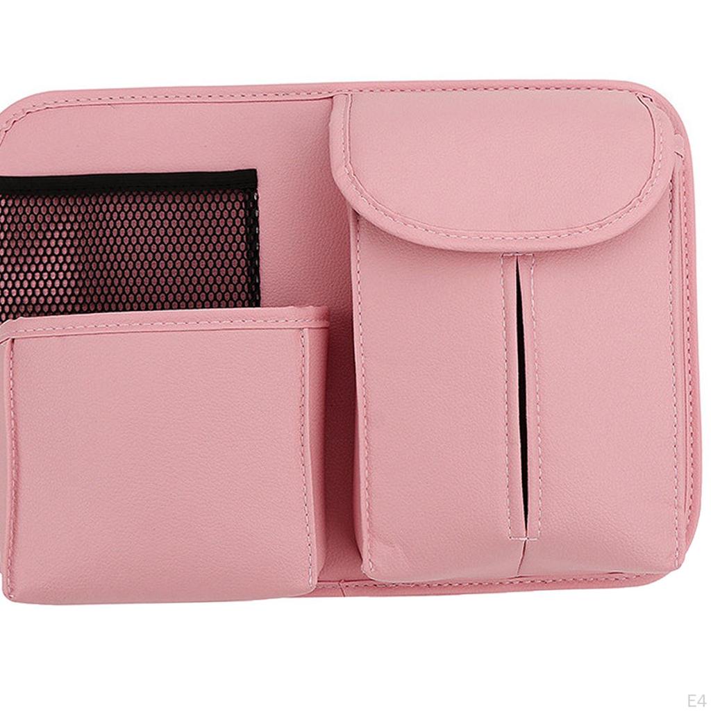 Auto Interior Seat Back Organizer, with Tissue Organizing Travel Accessories Holder Bag