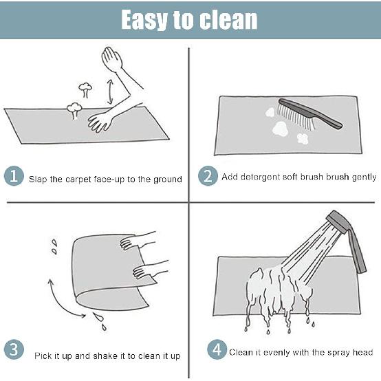 HM&DX Cartoon Shark Shaped Bathroom Rugs,Absorbent Non-Slip Bath Rugs,Comfort Washable Shower Rug,Kitchen Sink Bedroom Floor Mat Carpet Area