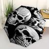 1pc Skulls Bones Automatic Open 8-Rib Windproof Umbrella, Travel & Commuting, Suitable for All Seasons