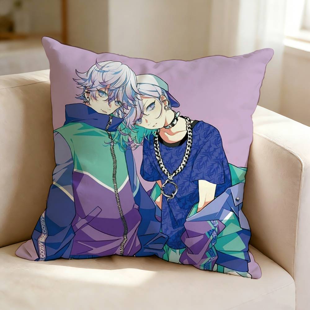 P-Paradox L-Live rap duo C-Cozmez  Square Double-Sided printed Pillow Case Bedroom Bedside Pillow Sofa Cushion Cover