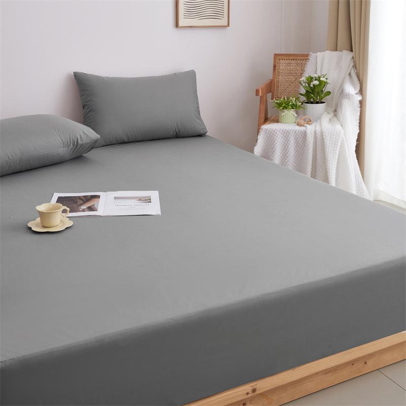 Waterproof Solid Color Mattress Covers Protector Adjustable Non-slip Bed Fitted Sheet with Elastic Band for King 90/160/180x200