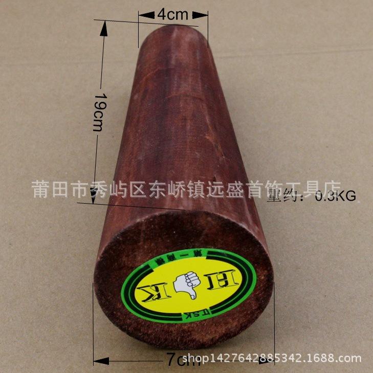 Wooden Bangle Shaping Stick with Rubber Mallet for Deformation Correction in Gold Crafting