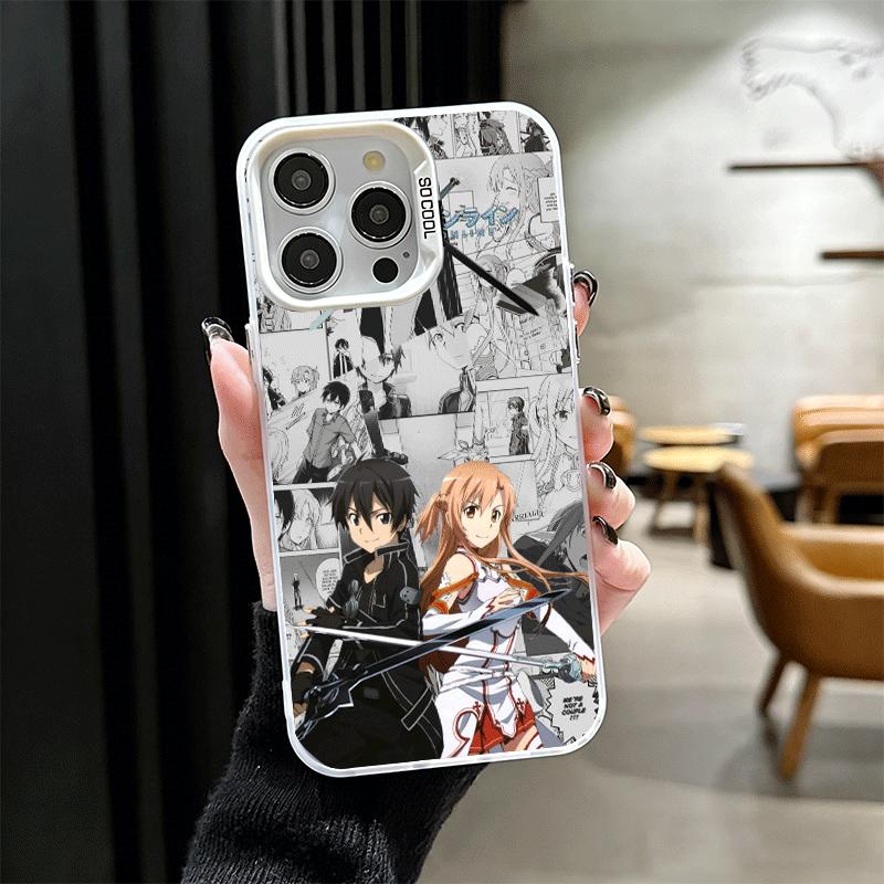 Sword Art Online Anime Shockproof Phone Case for iPhone 17 Air 16 16E 15 Pro Max 14 Plus 13 Mini 12 Back Cover Anti Fall Fundas