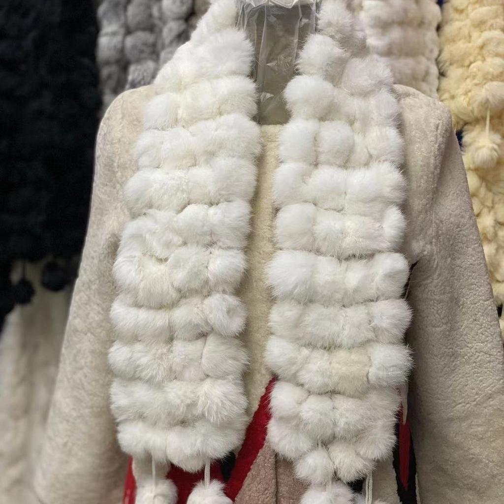 Fall and Winterfashion Scarf Stuffed 1m Heattech Imitation Fur Scarffashionthickened Scarf