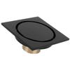 Black Shower Drain Kit Brass Floor Drain Retro Style Floor Drain Strainer  Balcony
