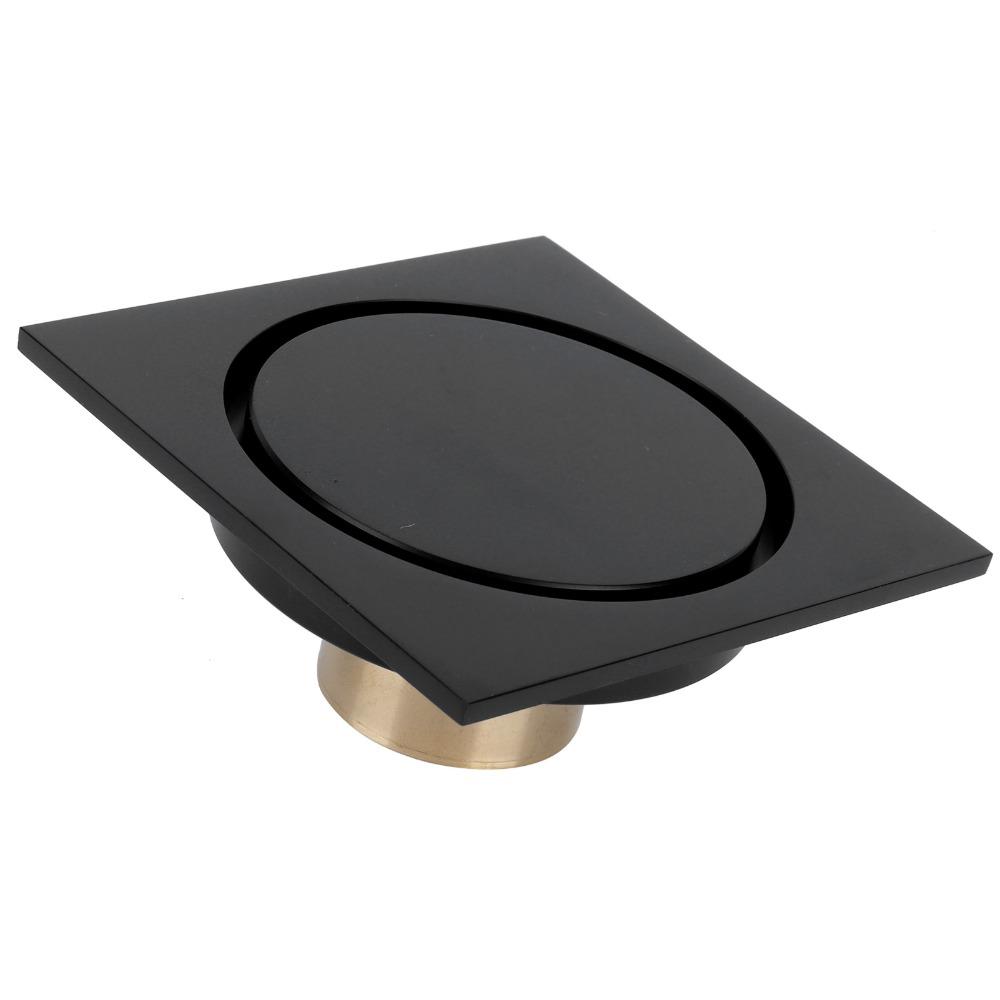 Black Shower Drain Kit Brass Floor Drain Retro Style Floor Drain Strainer  Balcony