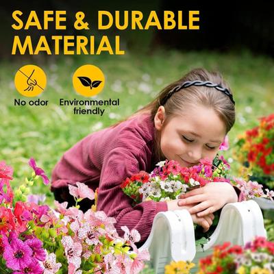 Artificial Flowers for Outdoors UV Resistant Realistic Faux Plants Fake Eucalyptus Flowers Bulk