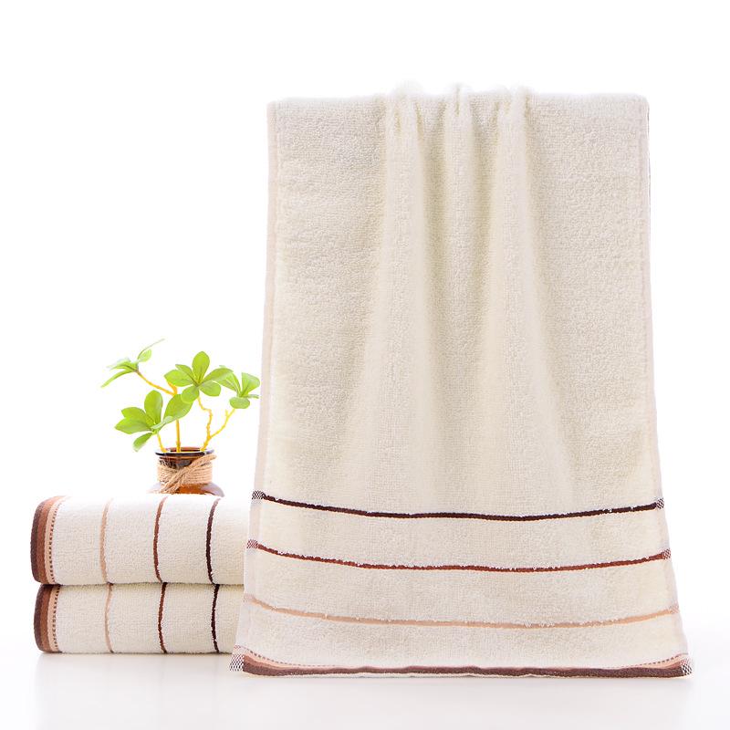 All-Cotton Three-Section Adult Face Towel - Thick Student Washcloth with Optional Logo