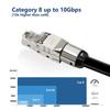1Pcs Rj45 Shielded Toolless Modular Termination Plug Rj45 Cat8 Cat7 Cat6A Connector 2000Mhz 40G Lan Cable For 22Awg-24Awg