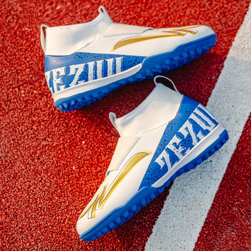 Kids Firm Ground Soccer Cleats, Boys & Girls Athletic Outdoor Tf Football Shoes, Children'S Lightweight Football Training Shoes