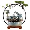 Elegant Chinese-Style Flowing Water Humidifier for Living Room and Office Decor