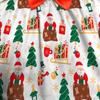 Kids Girls Cartoon Santa Claus Christmas Tree Elk Print Bow Sleeveless Casual Dress