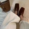 French Retro Niche Square Head Bow Flat Ballet Shoes Single Shoes Women's Spring and Autumn New Mary Jane Loafers