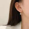 Vintage Small Smooth Ball-Shape Drop Dangle Earring for Women Creative Gold Color Pendant Earring Charming Female Ear 2026 New