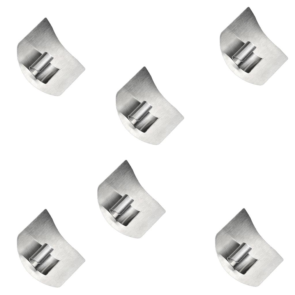 Portable Steel Finger Guard Kitchen Tool For Safe Cutting Comfortable Design Suitable Beginners Professional Use