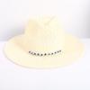 Popolare Cappello di Paglia Classico Western da Cowboy Estivo Vuoto con Ampia Tesa Cappello da Sole Cappello di Paglia Intrecciato a Mano