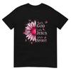 Blessed By God - Loved By Jesus Pink Sunflower T-Shirt