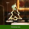 Suction Cup LED Christmas Lights Window Hanging Lights Bells Santa Claus Snowflake For Home Shop Holiday New Year 2022 Decor