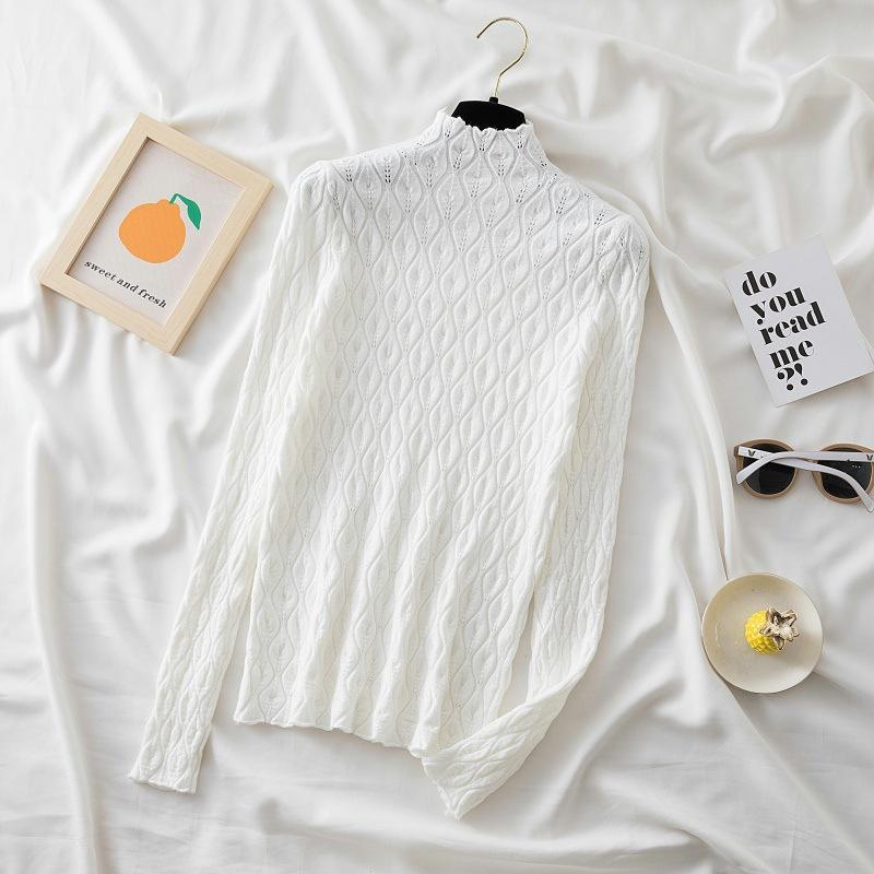 

Кашемировая водолазка, женские свитера, пуловер, осень-зима, новый теплый свитер, тонкие топы, шерстяной вязаный свитер, джемпер, мягкий тянущий Femme One Size белый