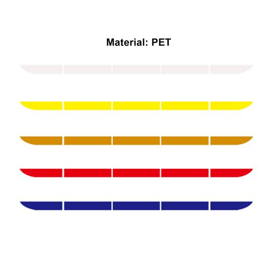 5 ks/sada Excelent Strip Atraktivní ochranná reflexní páska Exteriér Samolepící karoserie Auto Reflectante pro automobily
