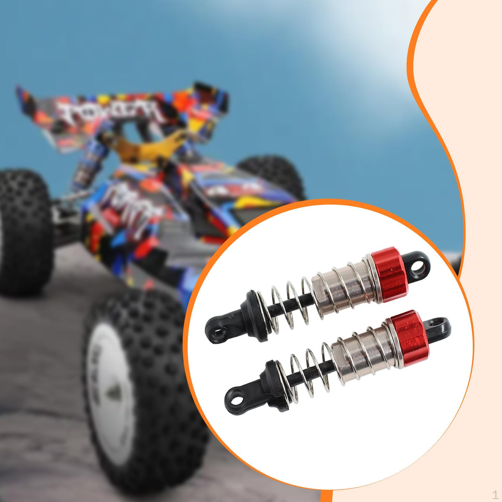 

2 Pieces Rear Oil Shock Absorbers for RC Car Dampers 244016 Impact Resistant Replace Parts 3331