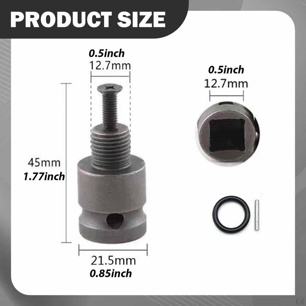 Drill Chuck 1/2" Impact Wrench Adapter SDS Plus Shank for
