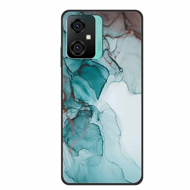 For Blackview Oscal C70 Phone Cover Case Luxury Silicone TPU For Blackview Oscal C 70 Soft Marble Flowers Protective Cases Coque