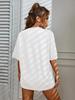 European & American Women's Multi-color Casual T-shirt: Round Neck, Short Sleeve, Simple Fashion with Solid Color and Printed Design.