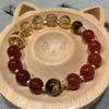 Nezha2Original Red Agate Yellow Tower Crystal Bracelet, New Popular Item on Xiaohongshu, Women's Bracelet Jewelry
