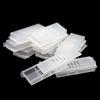 100Pcs Queen Bee Transport Cages Bee Queen Rearing Cage Cell Plastic Post Transmit Move Mail New King Transparent Yellow/White