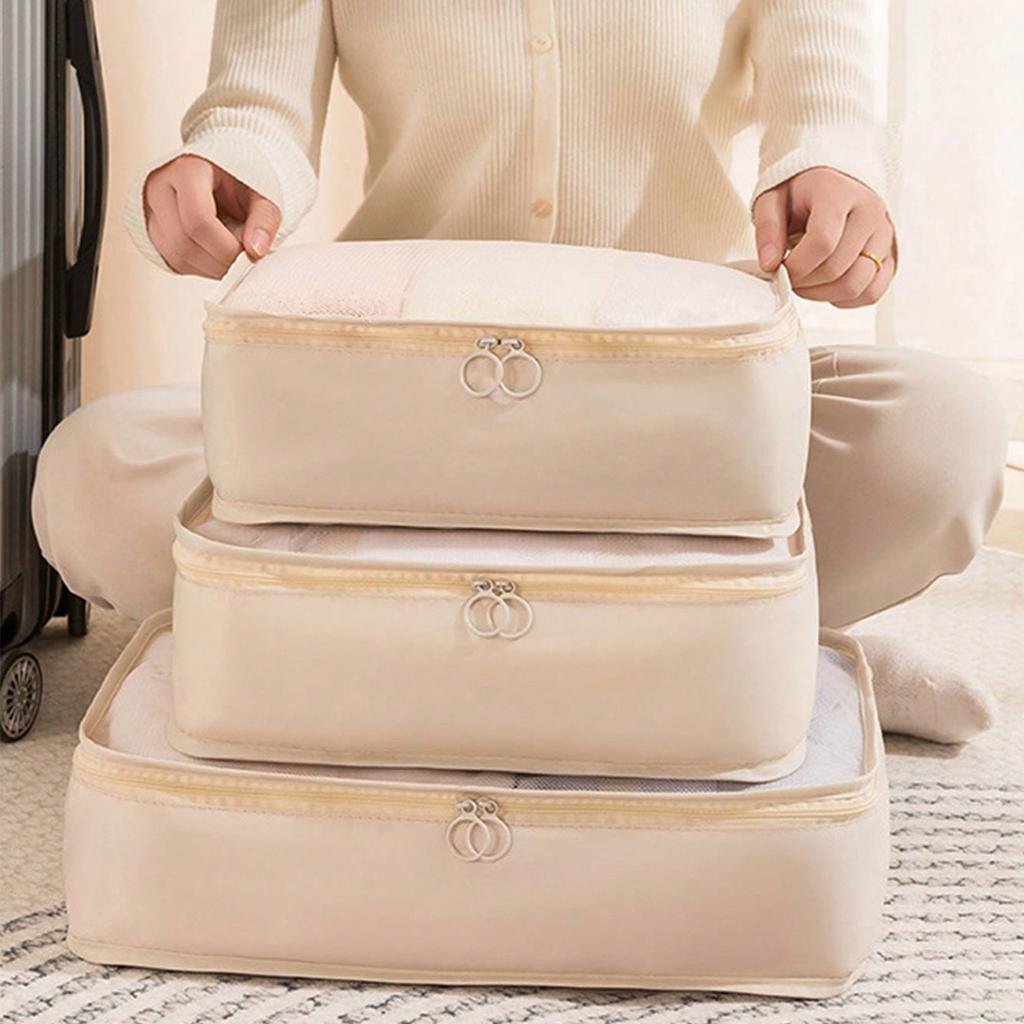 3PCS/SET Light luxury style simple and fashionable multiple sizes and specifications storage travel bag .-A-zmt