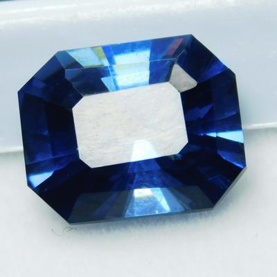 Natural Blue Sapphire Loose Gemstone Flawless Emerald Cut 10.40 Ct September Birthday Birthstone