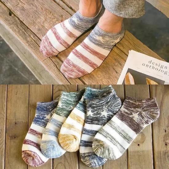 5 Pairs 10 Pairs Cotton Letters Comfortable Breathable Men Ankle Sock Summer Hip Hop Harajuku Hipster Socks Men Funny Sock