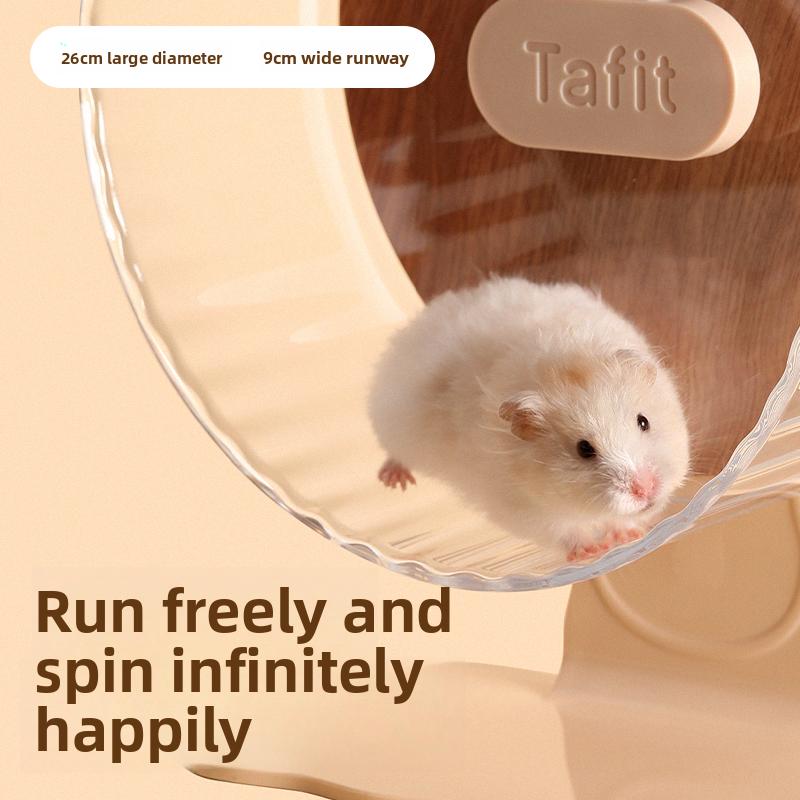 Hamster Exercise Wheel Ultra Silent Large Running Toy for Cage Accessory Noiseless Metal Spinner for Small Animal Fitness