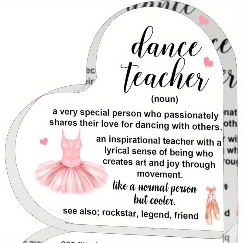 

Подарок для учителя танцев - Вдохновляющий подарок благодарности с фотографией чистый