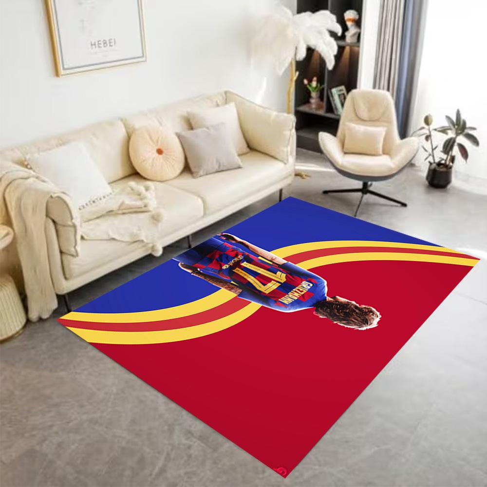 Atletico Madrid Player Floor Rug Office Rug Design for Kitchen Foyer Dining Room Dormitory Anti-slip Rug Decorate Offices Gift for Festivals