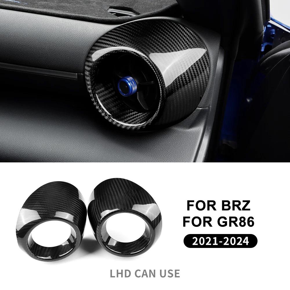 

Real Hard Carbon Fiber Cover For Subaru BRZ Toyota GR86 2025 2025 2025 2025 LHD Sticker Accessories Car Air Conditioner Outlet For LHD чорний