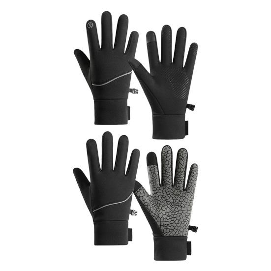 Waterproof Thermal Gloves Men And Women Warm Touchscreen Gloves Windproof Gloves with Non-slip Palm for Cycling Skiing Hiking